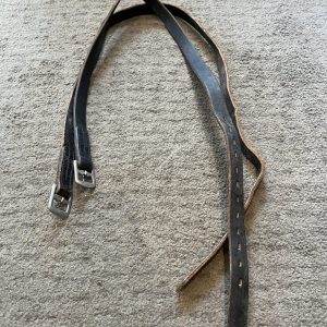 44" GFS Black Stirrup Leathers