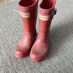 Red Hunter Wellies - Childs Size 7