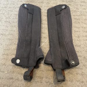Childs Black Half Chaps - XXS