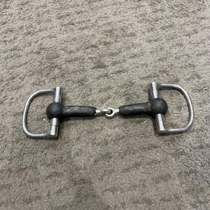 5.25" Rubber D Ring Snaffle