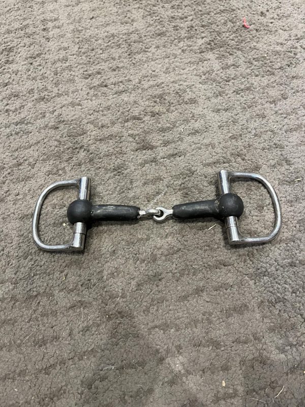 5.25" Rubber D Ring Snaffle