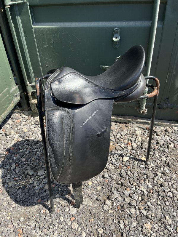 17.5" Collegiate Mentor Black Dressage Saddle - Wide