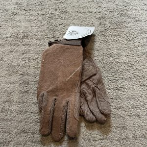 NEW Rhinegold Brown Cotton Gloves - XL