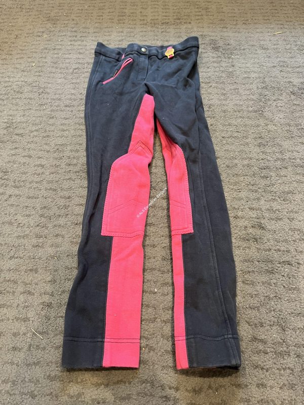 Goldstar Childs Navy & Pink Jodhpurs - 26"/Age 9-10yrs