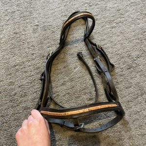 Black (Mostly) Stubben Bridle - Full