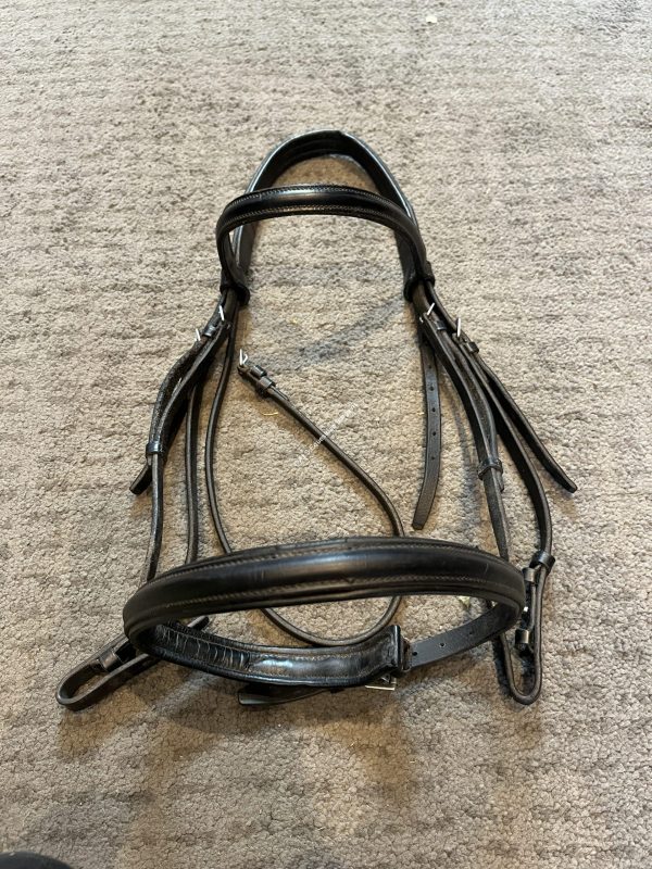 Frank Baines Saddlery Black Bridle - Full