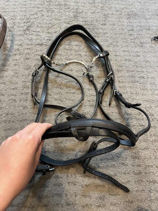 Black Bling Bridle - Full