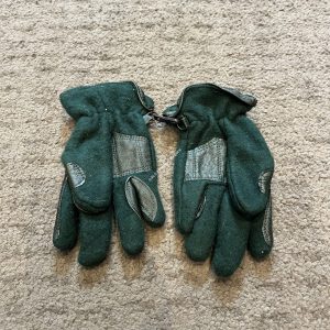 XXS Green Fleece Gloves