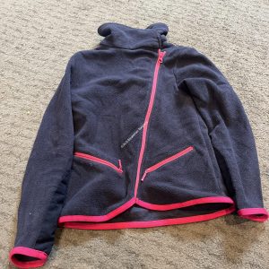 Fouganza Navy & Pink Childs Fleece - Age 8