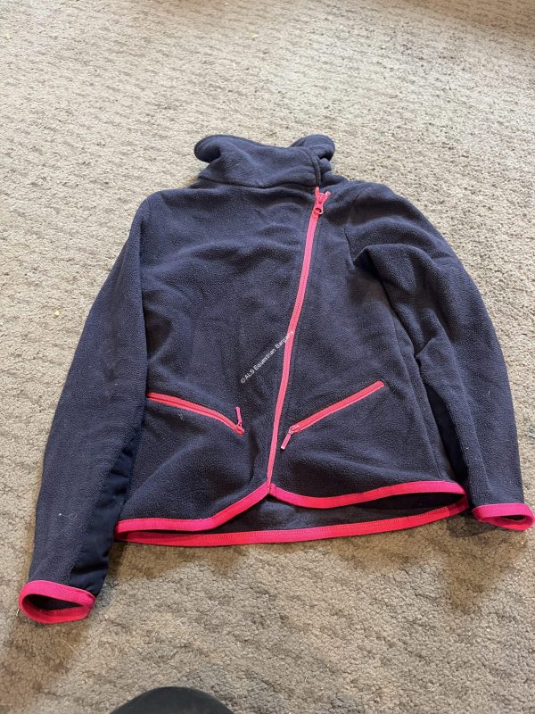 Fouganza Navy & Pink Childs Fleece - Age 8