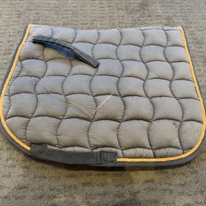 Shockemole Grey Saddle Pad - Pony