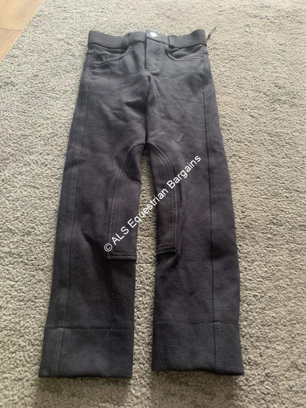 NEW Black Childs Jodhpurs - 20"/Age 4-5yrs