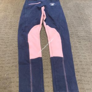 Beverley Hills Polo Club Ladies Blue & Pink Jodhpurs - 28"/Size 10